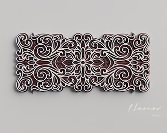 Antique wall art file for laser cutting. Multilayer wall hangings. Dxf file for cnc machines, Layered wall decoration. Wall decoration