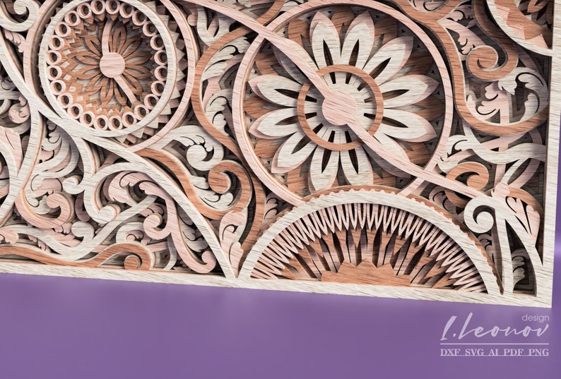 Download Multilayer laser cut mandala dxf file Dxf file for laser ...