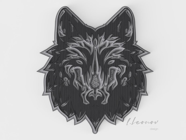 Free Free Layered Wolf Svg 460 SVG PNG EPS DXF File