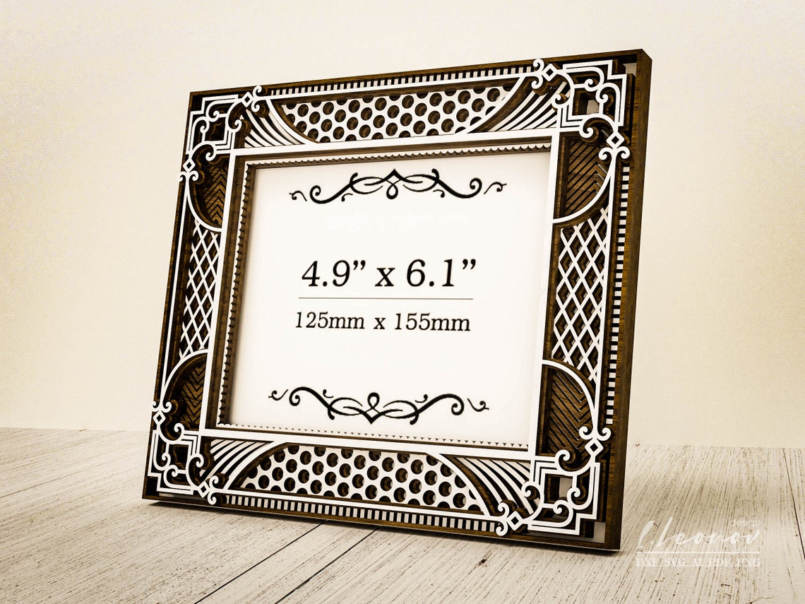Digital Laser Cut File Laser Cut Photo Frame Vector File Etsy India