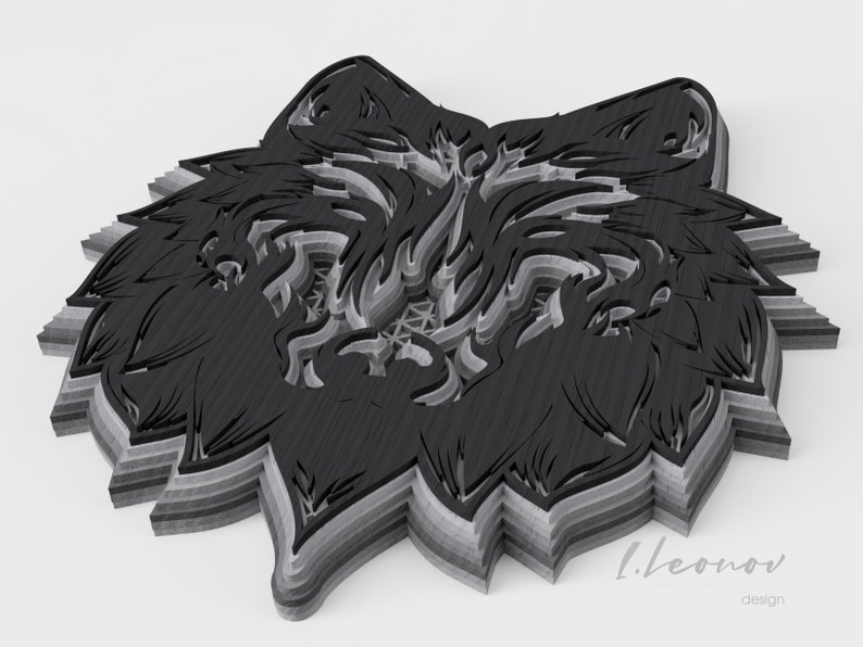 Free Free Layered Wolf Svg 801 SVG PNG EPS DXF File