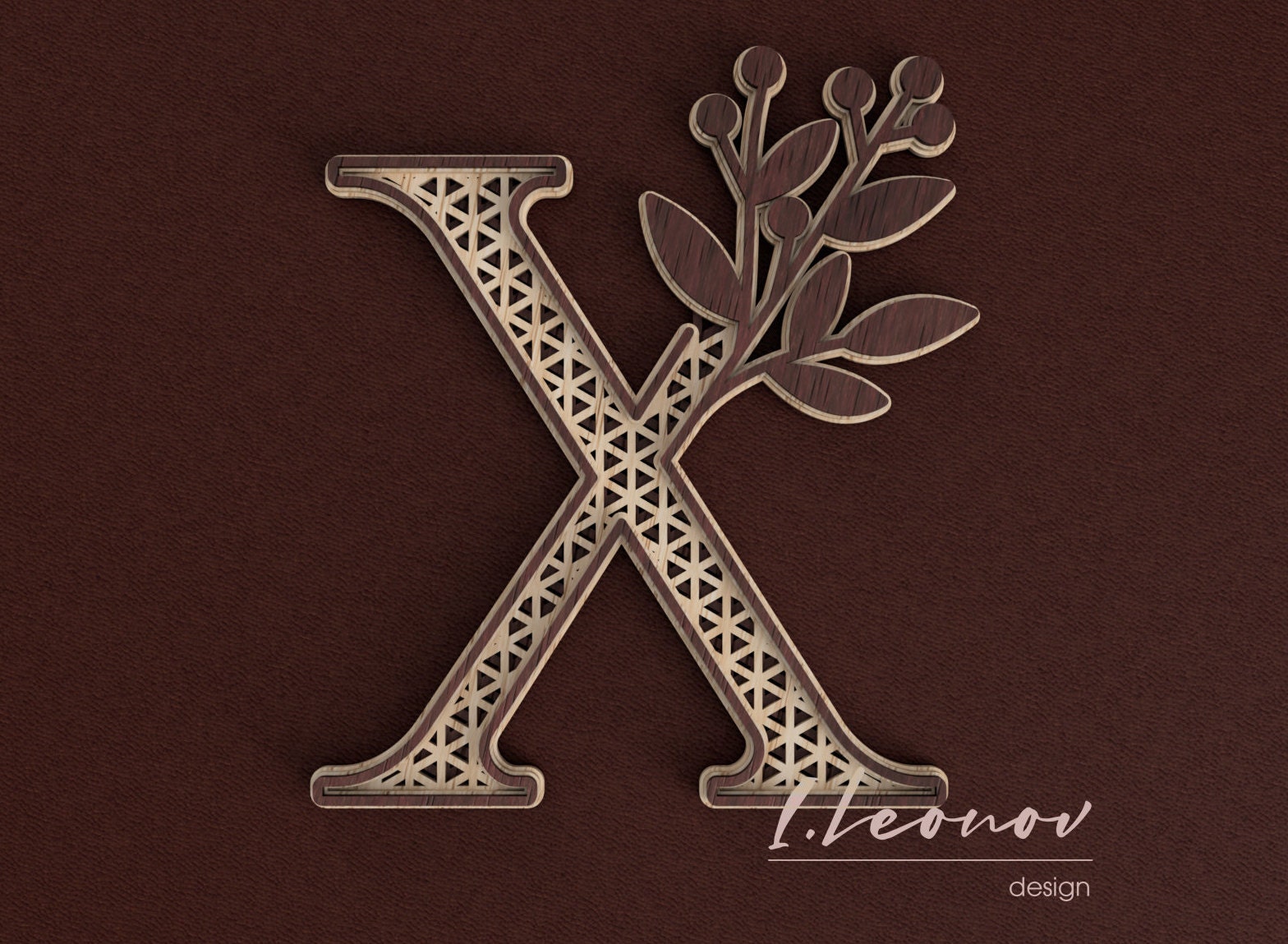 Corte láser DXF Carta X DXF Alphabet Letter X Letra de corte | Etsy México