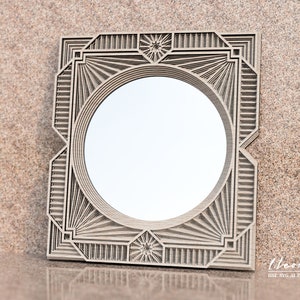 Digital file, Multilayer DXF file,  DXF File for Laser cut, layered dxf file , Multilayer Mirror frame, Paper cut file frame M171
