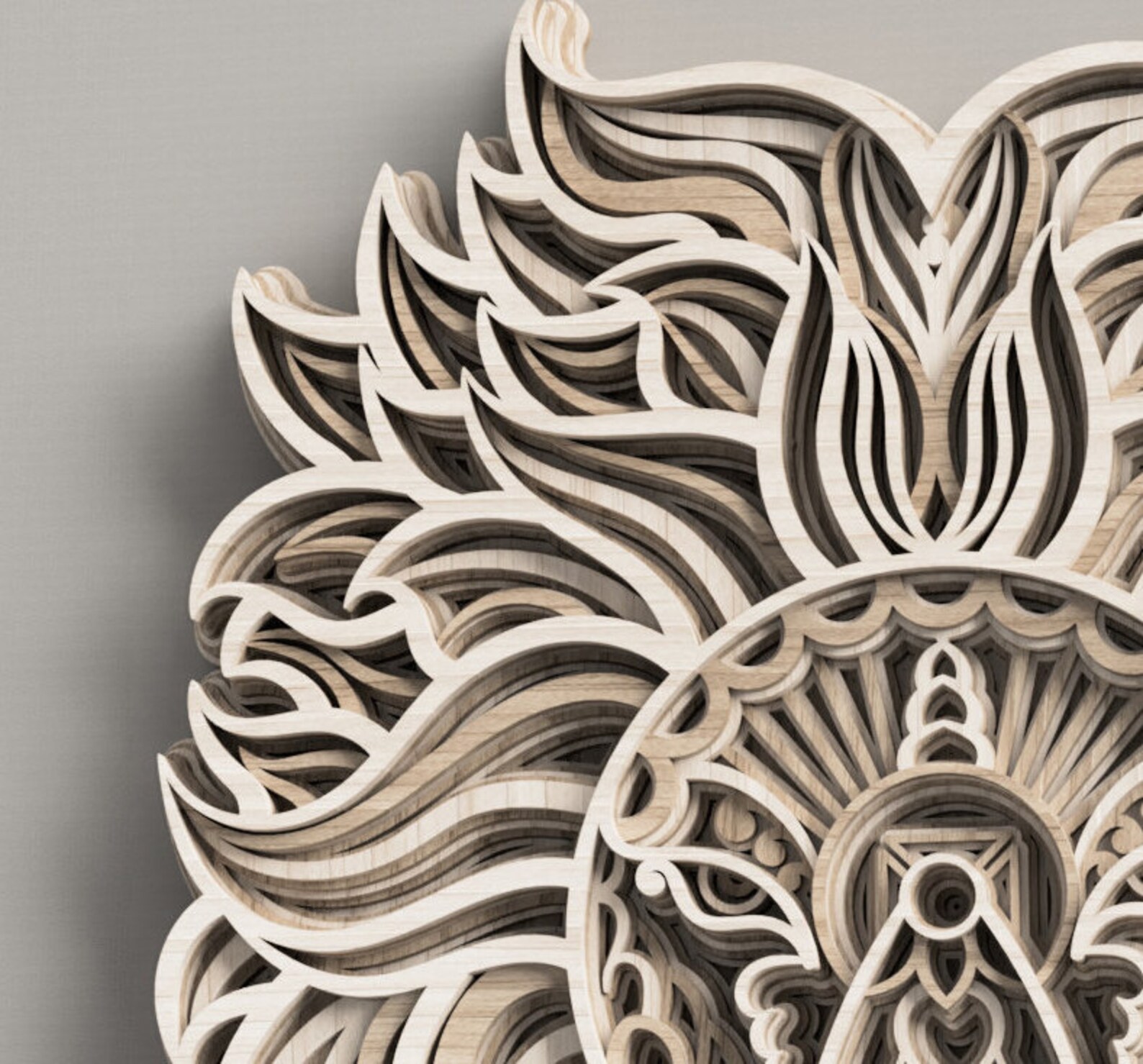 Multilayer Laser cut file Dxf file for laser cut Scroll saw Etsy