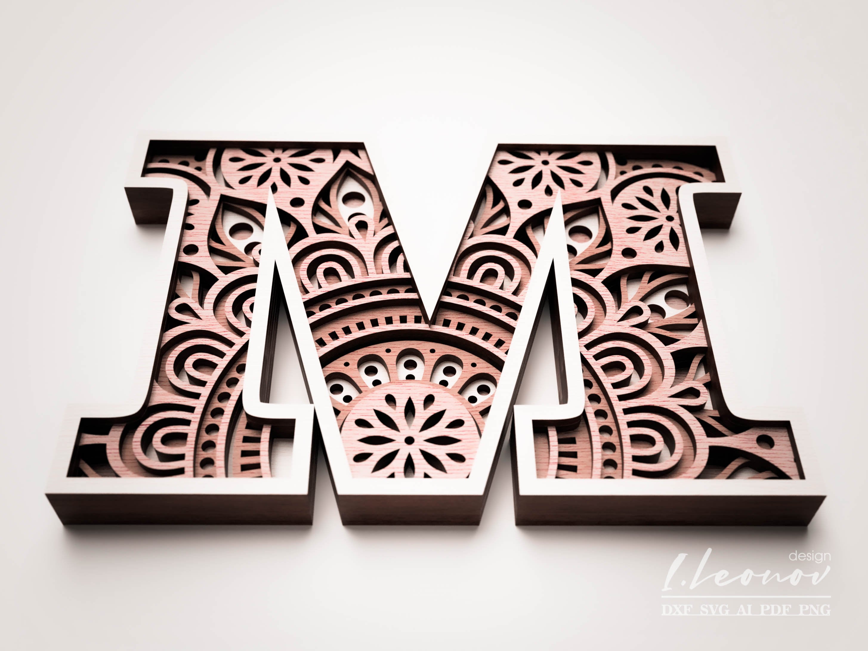 Laser Cut DXF Letter M DXF Alphabet Letter M Laser Cut Etsy Canada