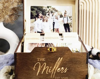 Custom Photo Box Print Box Photo Storage Wedding Photo Box Photo Holder Keepsake Box Family Heirloom Photo Box Wedding Gift Memory Box