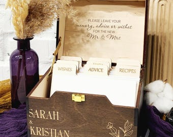 Floral Guest Book Alternative For Wood Photo Guest Book Wedding Advice Box Custom Card Box Wedding Memory Box Wishing Well Box Keepsake Box