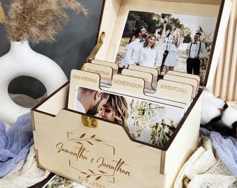 Heirloom Photo Box 4x6, 5x7 Print Box Wedding Photo Box Photo Storage Box Memory Box Baby First Year Keepsake Box Anniversary Gift Moms Gift