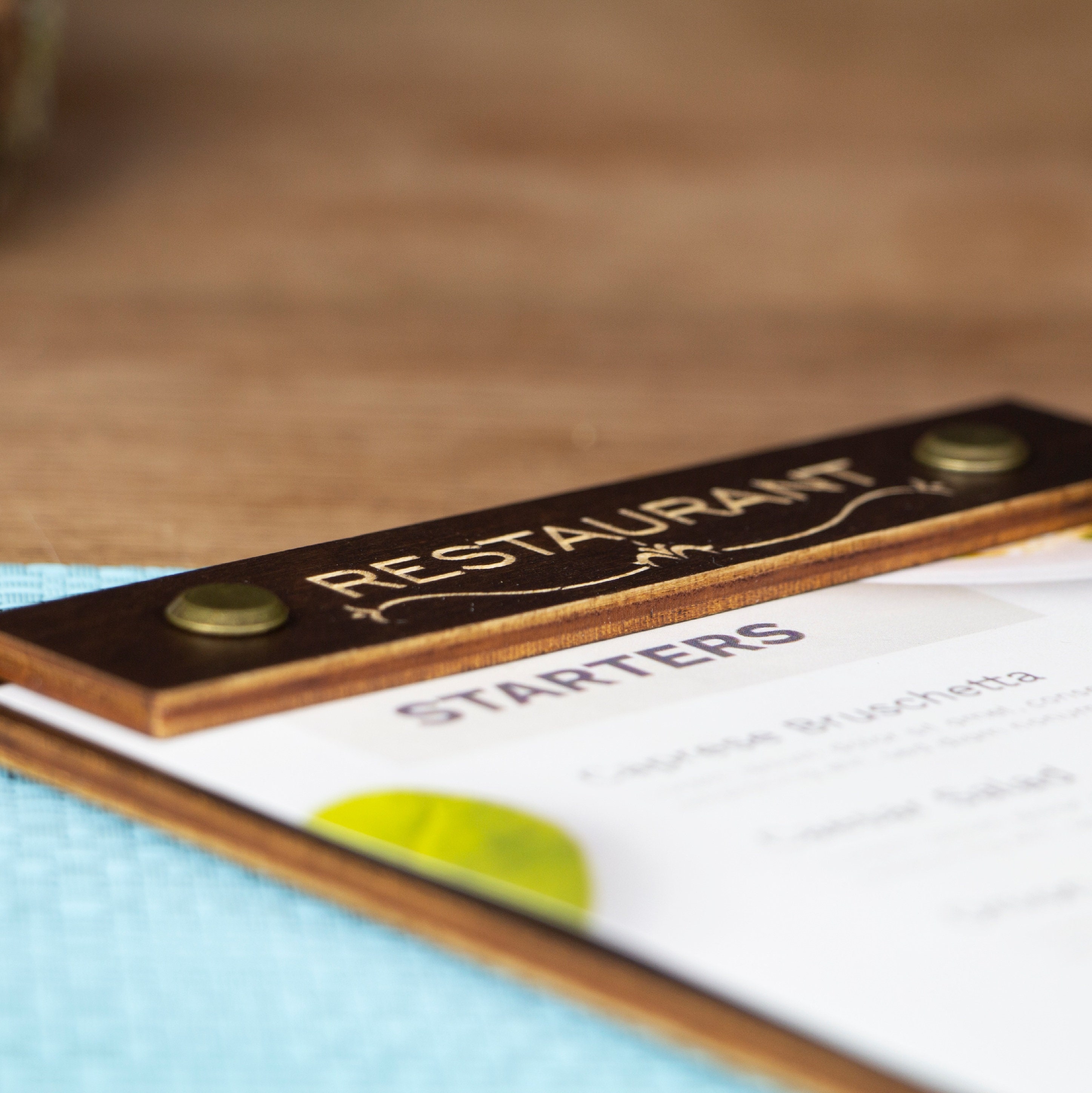 Custom Menu Board Restaurant Menu Folder Personalized Menu Cover Wood ...