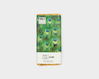 Pistachio Dark Chocolate Bar - 72% Ecuadorian