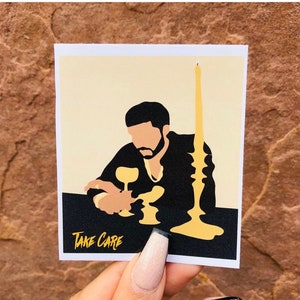 Drake Take Care Album Sticker, Drake Sticker, Champagne Papi, Drake Merch image 1
