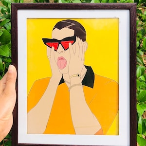 Bad Bunny Poster, Bad bunny Merch, Un Verano Sin Ti, Bad Bunny Heart