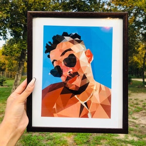 Bad Bunny 8.5’x11’ glossy home decor posters, Bad Bunny Merch, Conejo Malo, Un Verano Sin Ti, Bad Bunny Heart