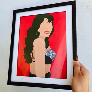 Glossy 8.5”x11” wall decor Selena Quintanilla poster, Como La Flor, Selena Quintanilla Merch