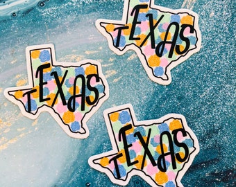 Texas vinyl Sticker, Texas Gift, Howdy