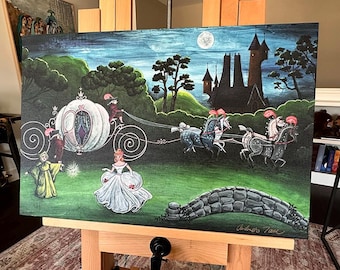 Cinderella and the Fairy Godmother GICLÉE
