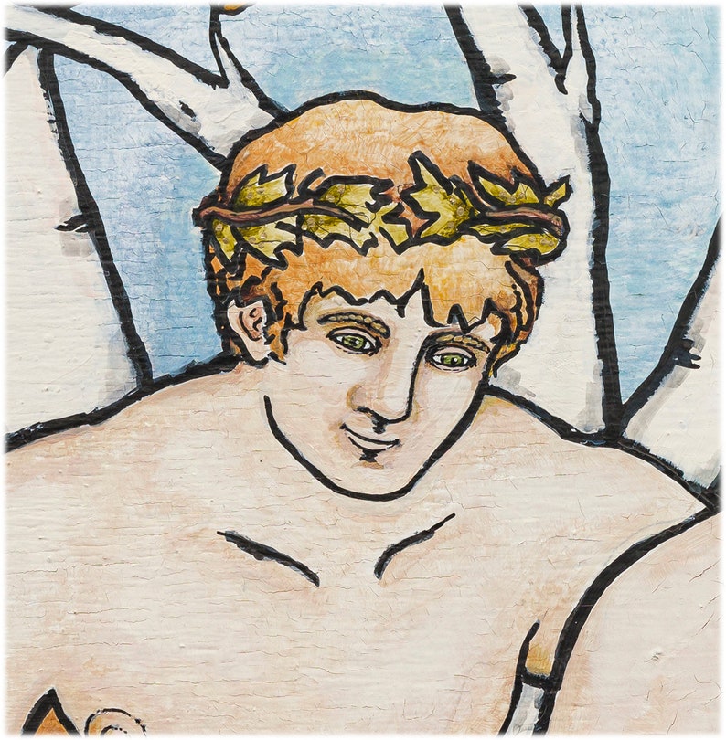 Castor en Pollux nemen Summer Island ORIGINAL PAINTING Etsy