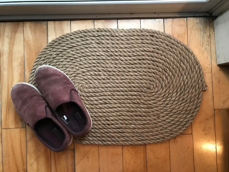 Mat Rug Rope Sustainable Decor Door Rug Jute Rope Natural Etsy