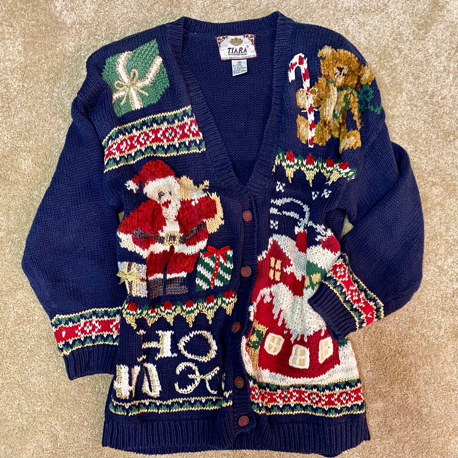 TIARA INTERNATIONAL Vintage Christmas Sweater | Etsy