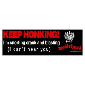 Motorhead vinyl bumper sticker (8.5x2.75&quot;)
