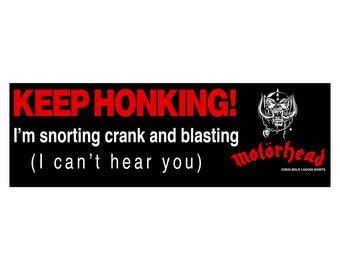 Motorhead vinyl bumper sticker (8.5x2.75")