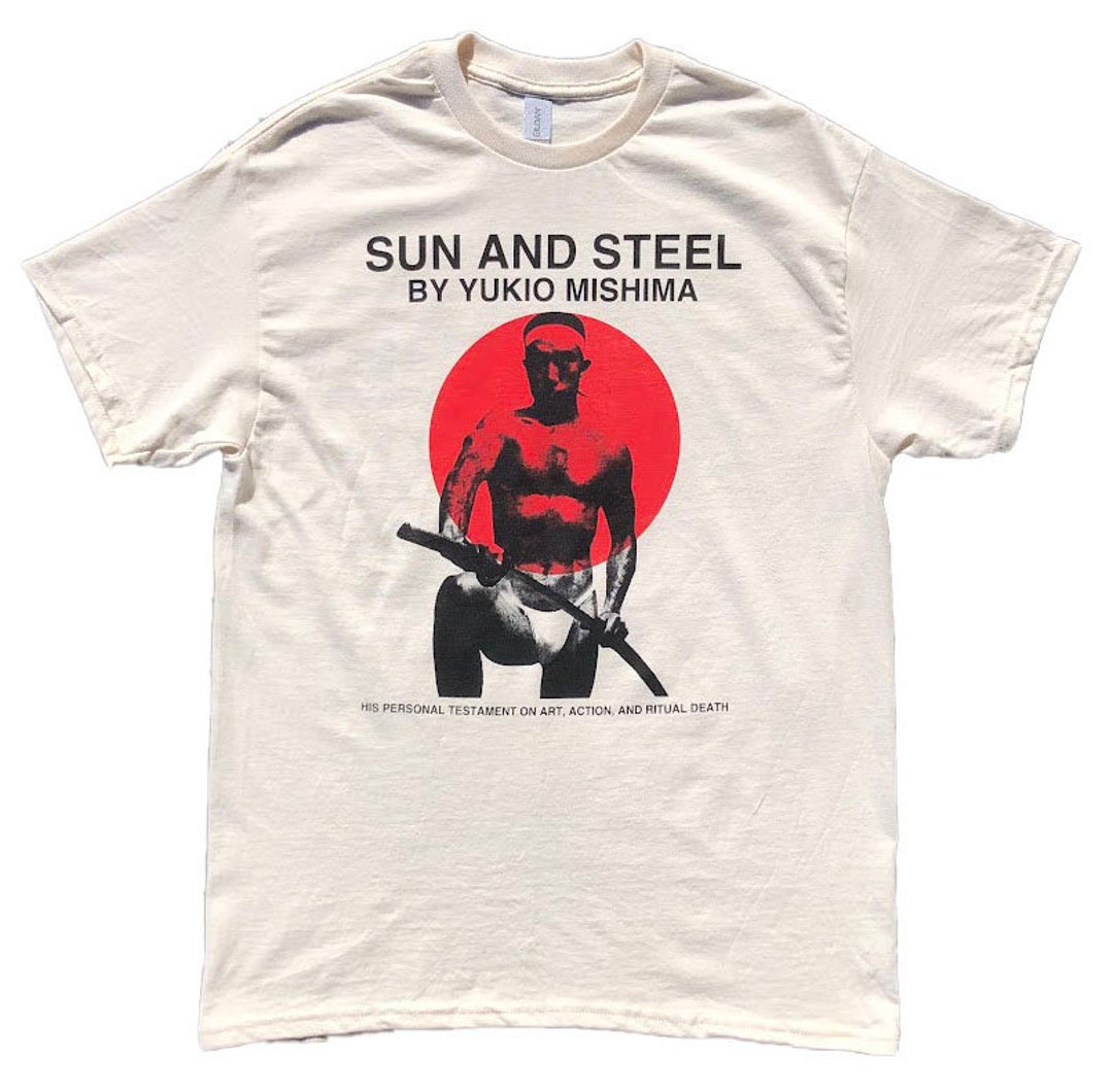 Yukio Mishima sun and Steel Tee Shirt Etsy