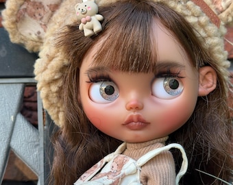 Custom Blythe Doll,  Original Takara, Articulated Body, OOAK Art, Realistic Eyes, Licca  body