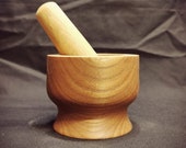 Oak and Elm Pestle and Mortar set