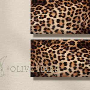 Lámina de glaseado comestible con estampado de leopardo para envolver pasteles (tamaño A4), apta para pasteles de 15 y 20 cm. Impresión comestible para decoración de pasteles con temática de selva.
