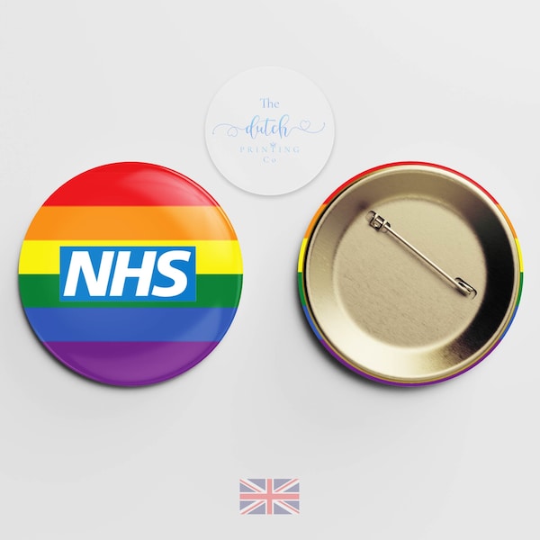 Rainbow NHS Badge - NHS Awareness badge
