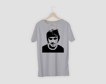 George Best Face Print T-shirt