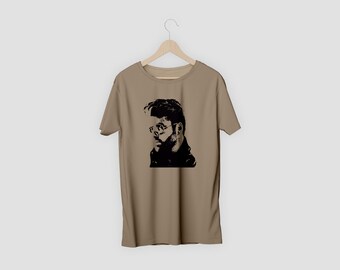 George Michael Face Print T-shirt