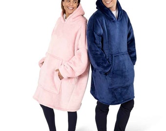 Oversized Sherpa Self colour elasticated cuffs Hoodie Blanket Cosy Warm Winter Loungewear