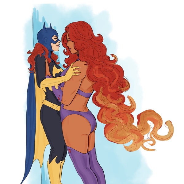 Starfire Batgirl NSFW Print