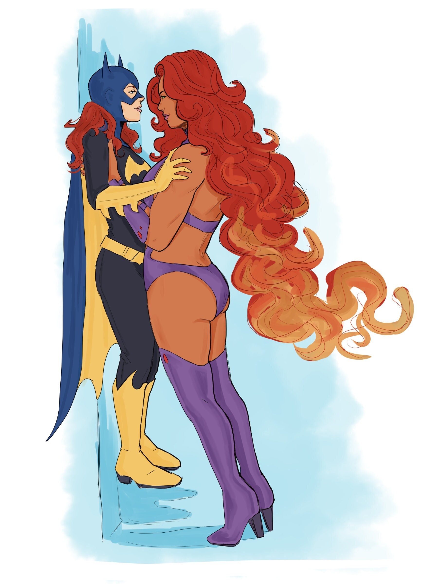Starfire Batgirl NSFW Print - Etsy UK