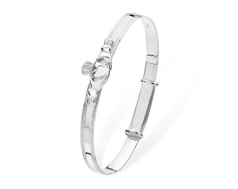claddagh christening bracelets