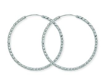 Hypoallergenic Sterling Silver for Ladies Silver Earrings for Wome Aeon Sleeper Hoop Earrings with Hinged Closure for Women Ladies Girls
