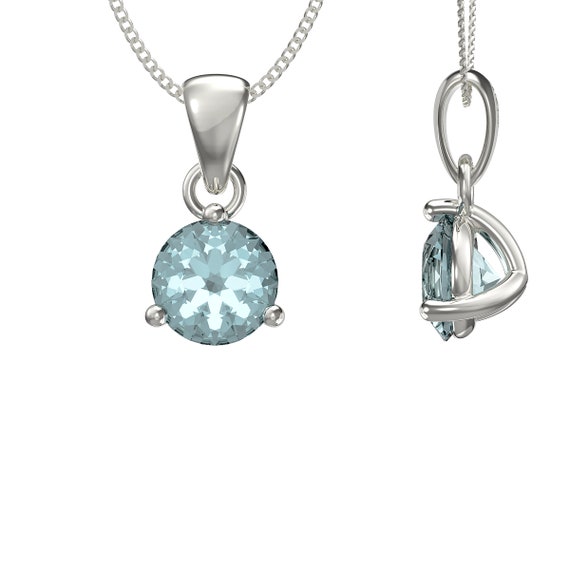 March Birthday Charm Light Blue Cubic Zirconia Sterling Silver March Birthday Charm Light Blue Cubic Zirconia Sterling Silver