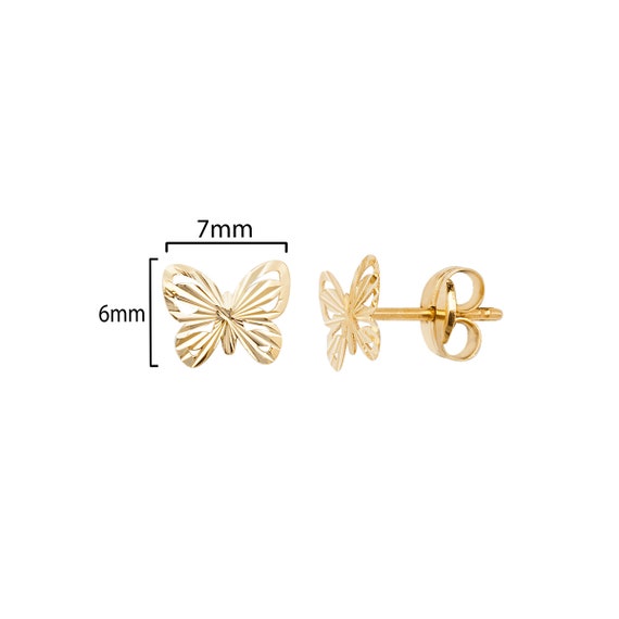 9ct Gold 4mm Plain Ball Stud Earrings - (1) Pair - Men's or Ladies ~ .375 |  eBay