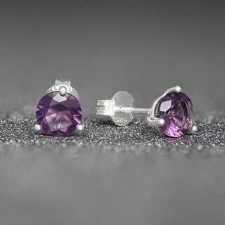 Aeon Orecchini A Perno Argento 925 Con Pietra Portafortuna - Regalo Ideale Per Novembre, Gioielli Ipoallergenici Per Donne E Ragazze