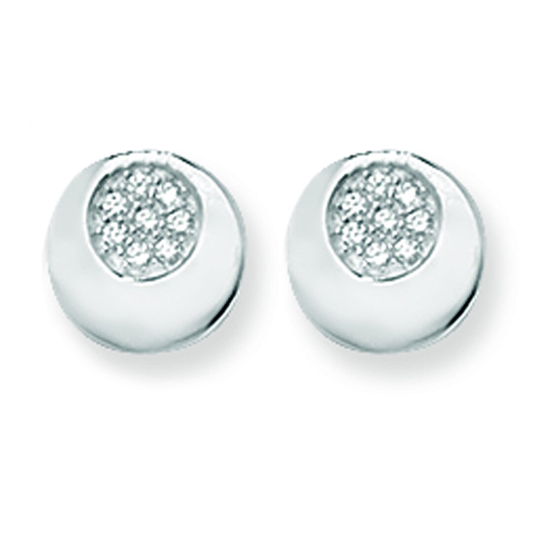 Orecchini Aeon in argento sterling con zirconi cubici a goccia. Orecchini in argento ipoallergenico 925 da 8 mm * 6 mm - Italia
