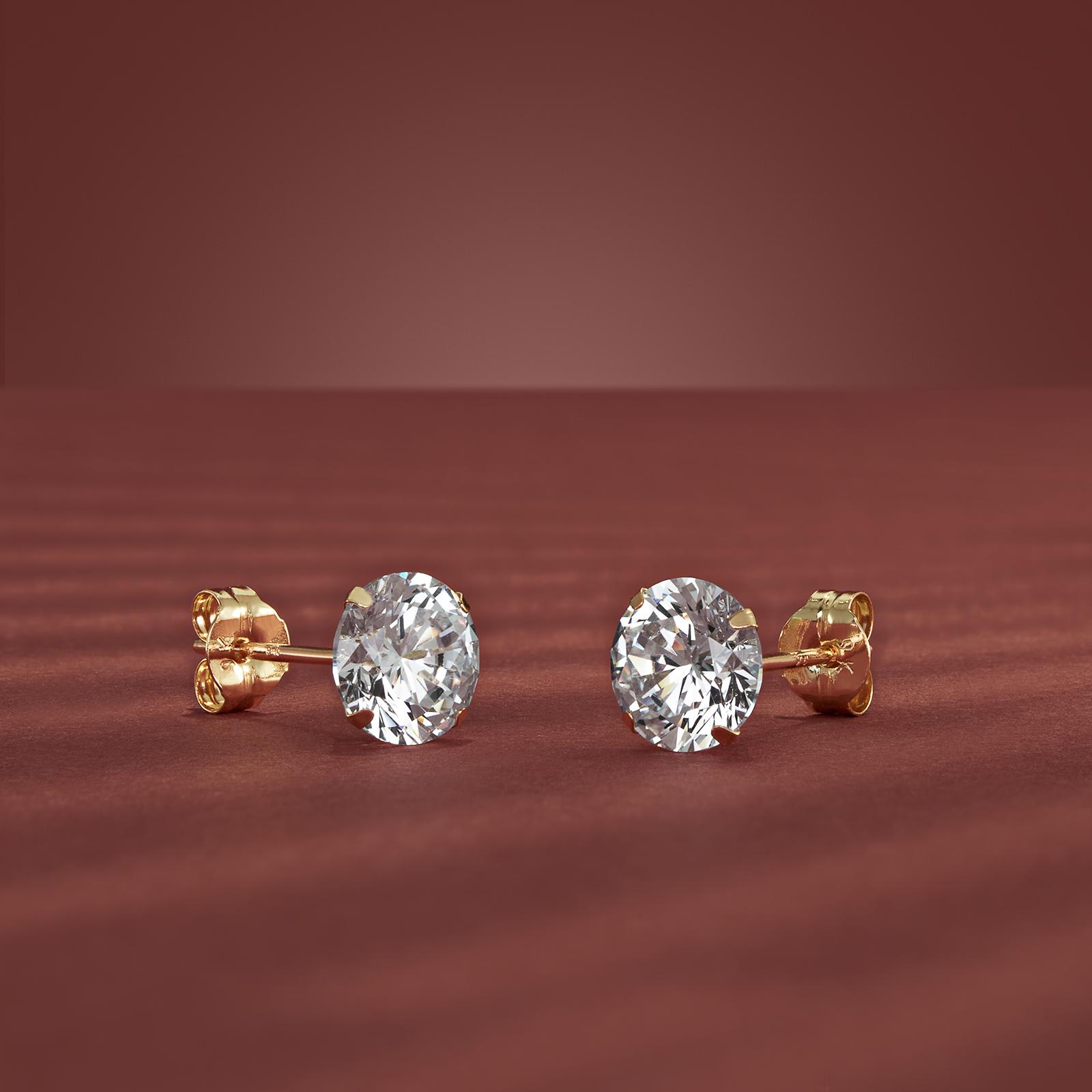 Orecchini A Cerchio Con Brillanti Oro Bianco - Foto 5