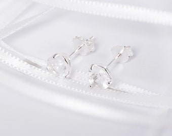 Aeon Orecchini A Perno Argento 925 Con Pietra Portafortuna - Regalo Ideale Per Novembre, Gioielli Ipoallergenici Per Donne E Ragazze