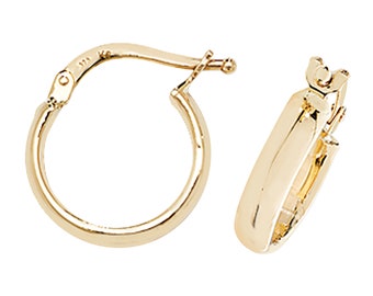 Orecchini A Cerchio Intrecciati In Oro 9 Carati Da 20 Mm - Accessori Eleganti E Senza Tempo - Italia - Foto 11