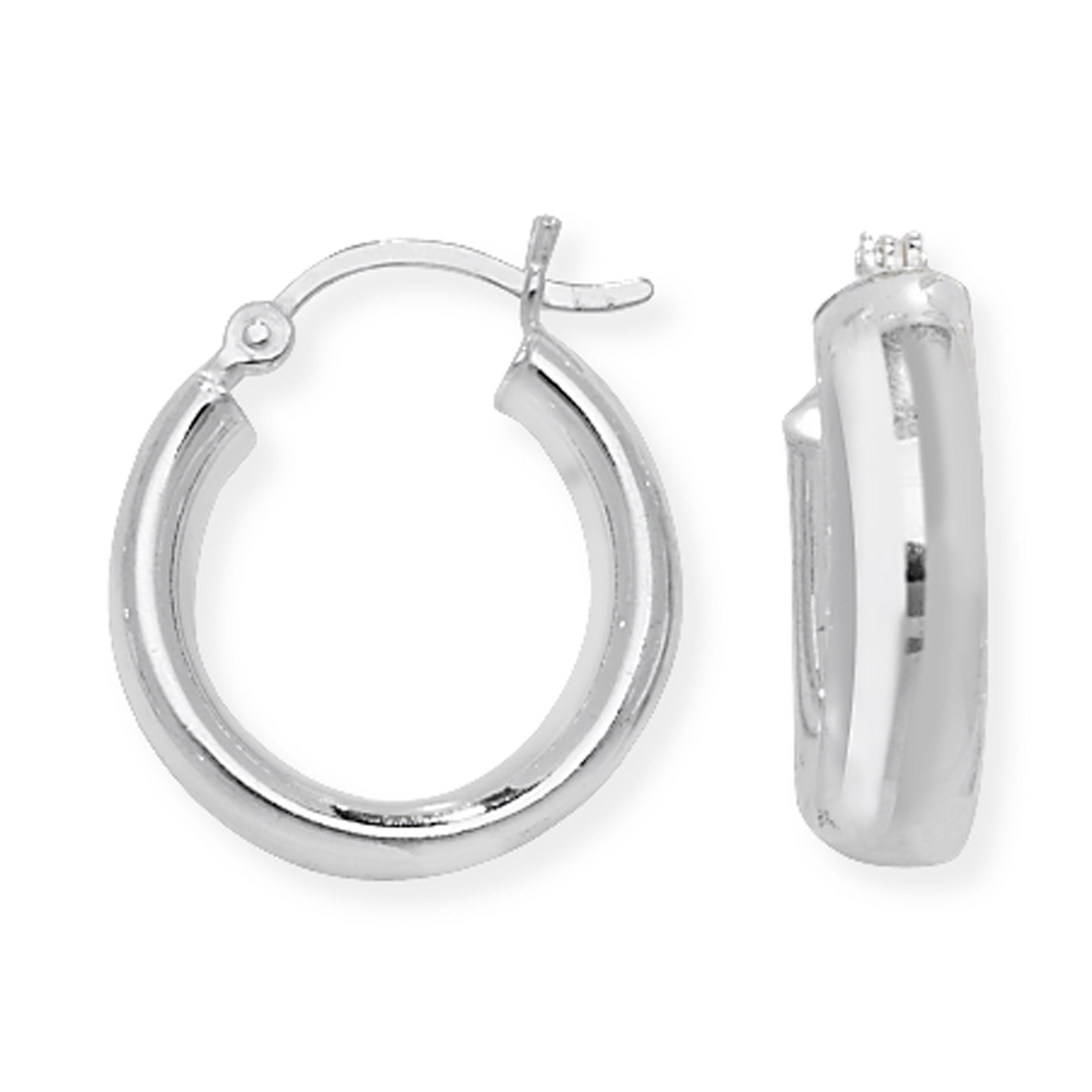 Lydreewam Orecchini Cerchio Infinito per Donna Argento Sterling 925 Ipoallergenici Orecchini Cerchio Intrecciati con Zirconia Cubica Bianchi e Neri, Diametro 20mm