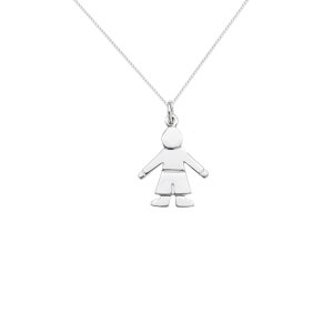 Aeon Sterling Silver Boy Pendant, Necklace Chain - Hypoallergenic Sterling Silver Pendant - Premium Quality Fashionable Stylish Elegant Jewe