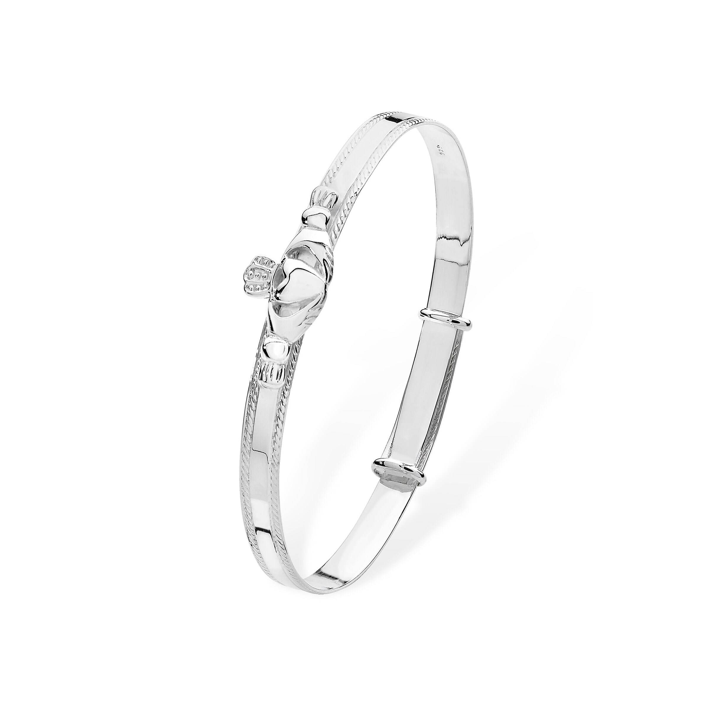 Aeon Real Sterling Silver Baby Bangle for Girls Children's Bracelet