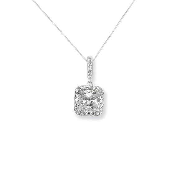 OROVI Collana Donna In Argento 925 Con Ciondolo Cuore E Zircone Cubico – Gioiello Ipoallergenico Fatto A Mano – In Elegante Scatola Regalo