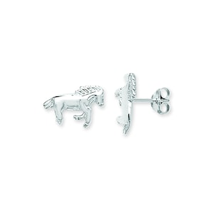 Aeon Sterling Silber Pferde Ohrstecker