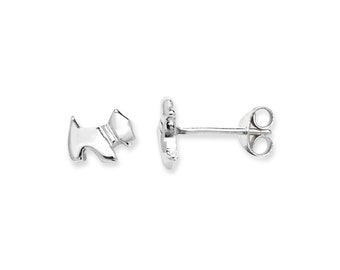 Aeon Real Sterling Silver Dog Earrings.